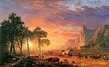 the oregon trail by Albert Bierstadt
